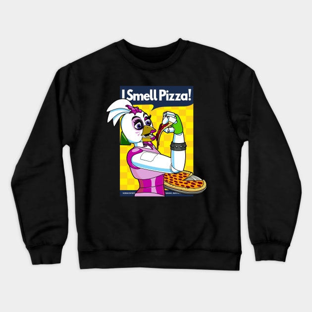 I Smell Pizza at the Pizzaplex! Crewneck Sweatshirt by boltfromtheblue